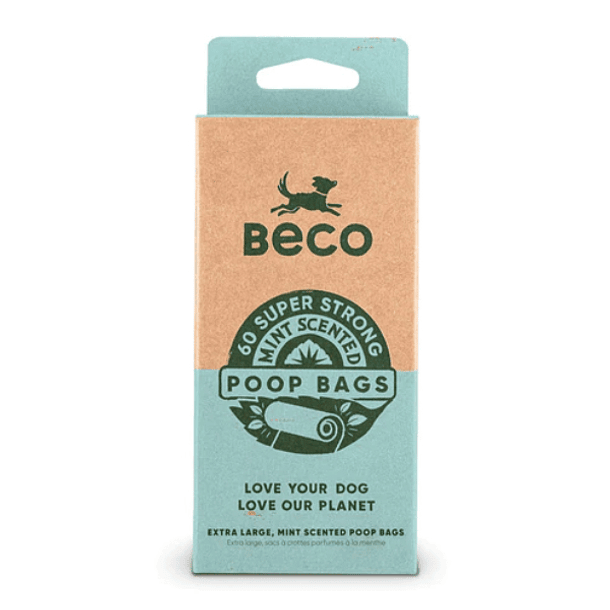 Beco Bolsas Biodegradable Pack 4 rollos Menta 60 Unidades