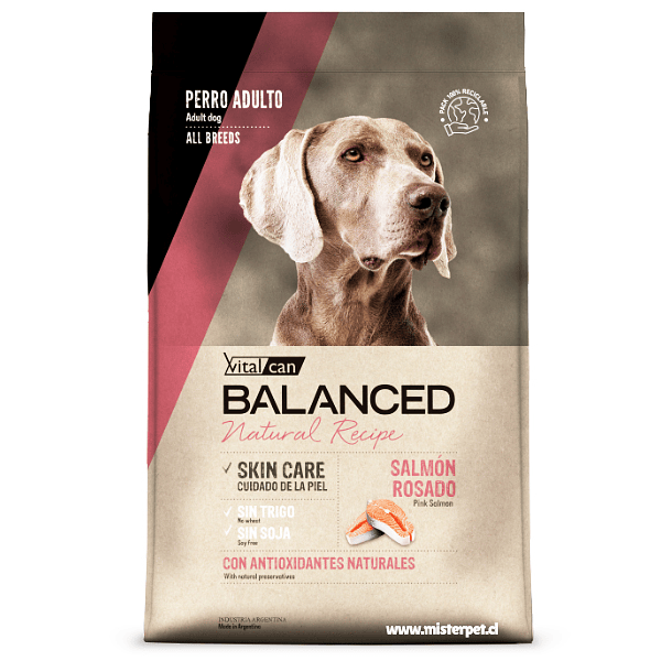 Vitalcan Balanced perro salmón rosado 15 Kg