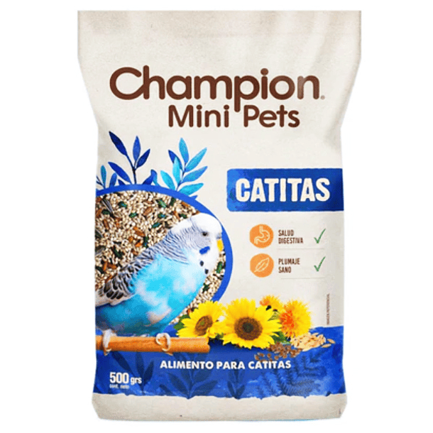 Alimento catitas champion mini pets 500 grs