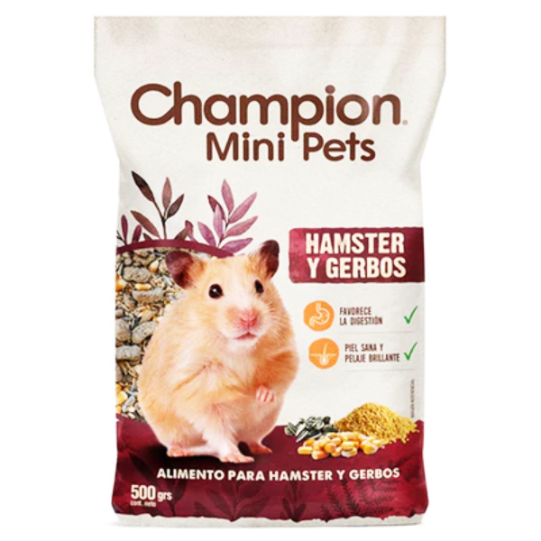 Alimento Hamster y Gerbos Champion Mini Pets 500 GR