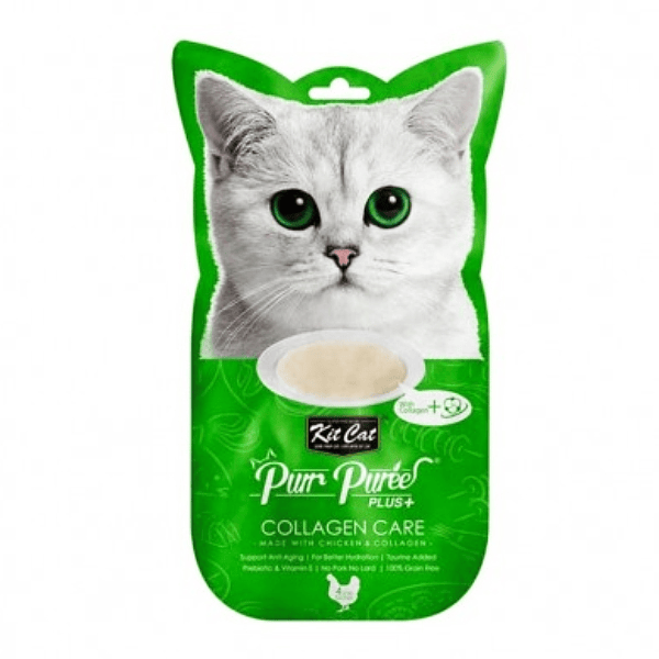 Kit Cat gato colágeno pollo 4 tubitos 15 grs