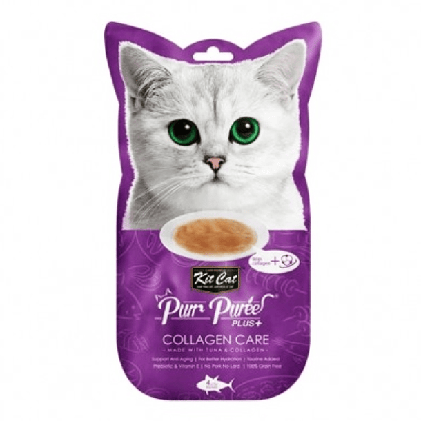 Kit Cat snack gato colágeno atún 4 tubitos 15 grs