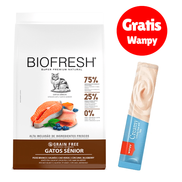 Biofresh gato senior 7,5 Kg + Wanpy gratis