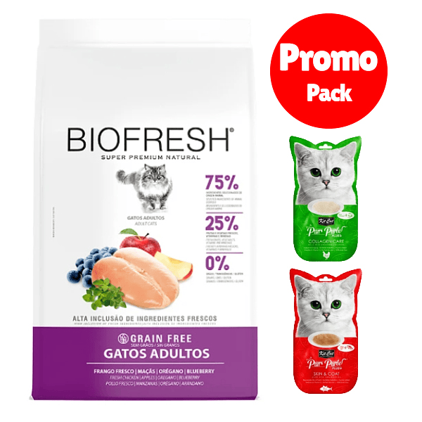 Biofresh gato adulto 7,5 Kg + 2 Snack Kit Cat