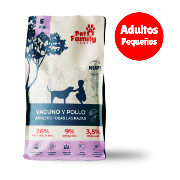 PetFamily alimento perro adulto pequeño 5 Kg