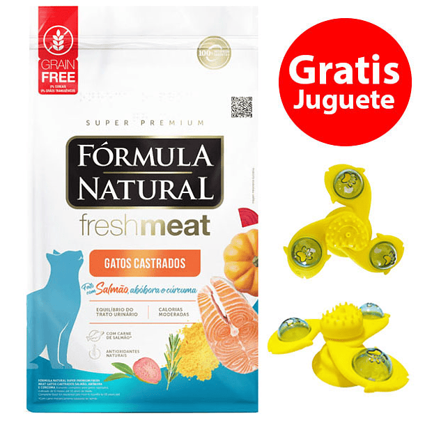 Gratis Juguete + Fórmula Natural Gato Castrado 7 Kg 1