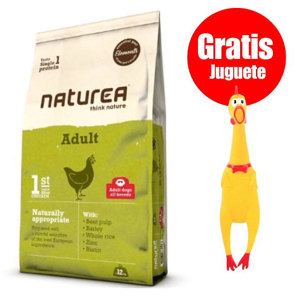 Gratis Juguete + Naturea Perro Adulto 12Kg