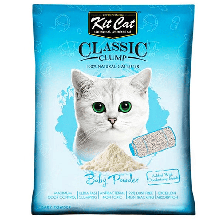 Kit Cat Arena Sanitaria Talco de Bebé 3,5 Kg 1