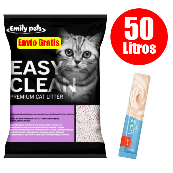 50 litros Easy Clean lavanda + Snack Gratis