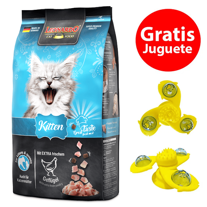 Gratis Juguete + Leonardo Gato Kitten 7,5 Kg 1