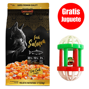 Gratis Juguete + Leonardo Fresh meat Salmón 1,5 Kg