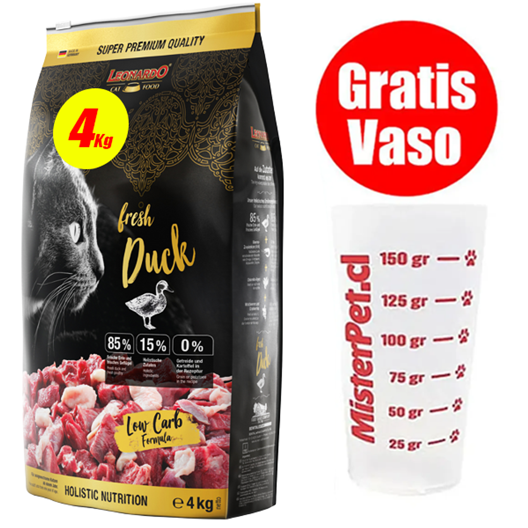 Gratis Vaso + Leonardo Fresh Meat Pato 4 Kg 1