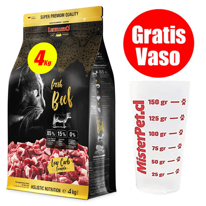 Gratis Vaso + Leonardo Fresh Meat Ternera 4 Kg 1