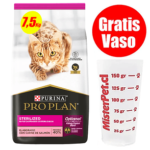 Gratis Vaso + Proplan Gato Esterilizado 7,5 kg