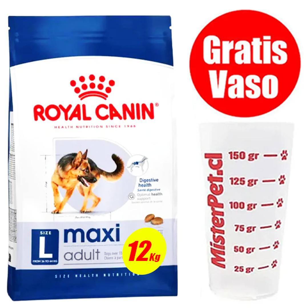 Gratis Vaso + Royal Canin Perro Adulto Maxi L 12 kg 1