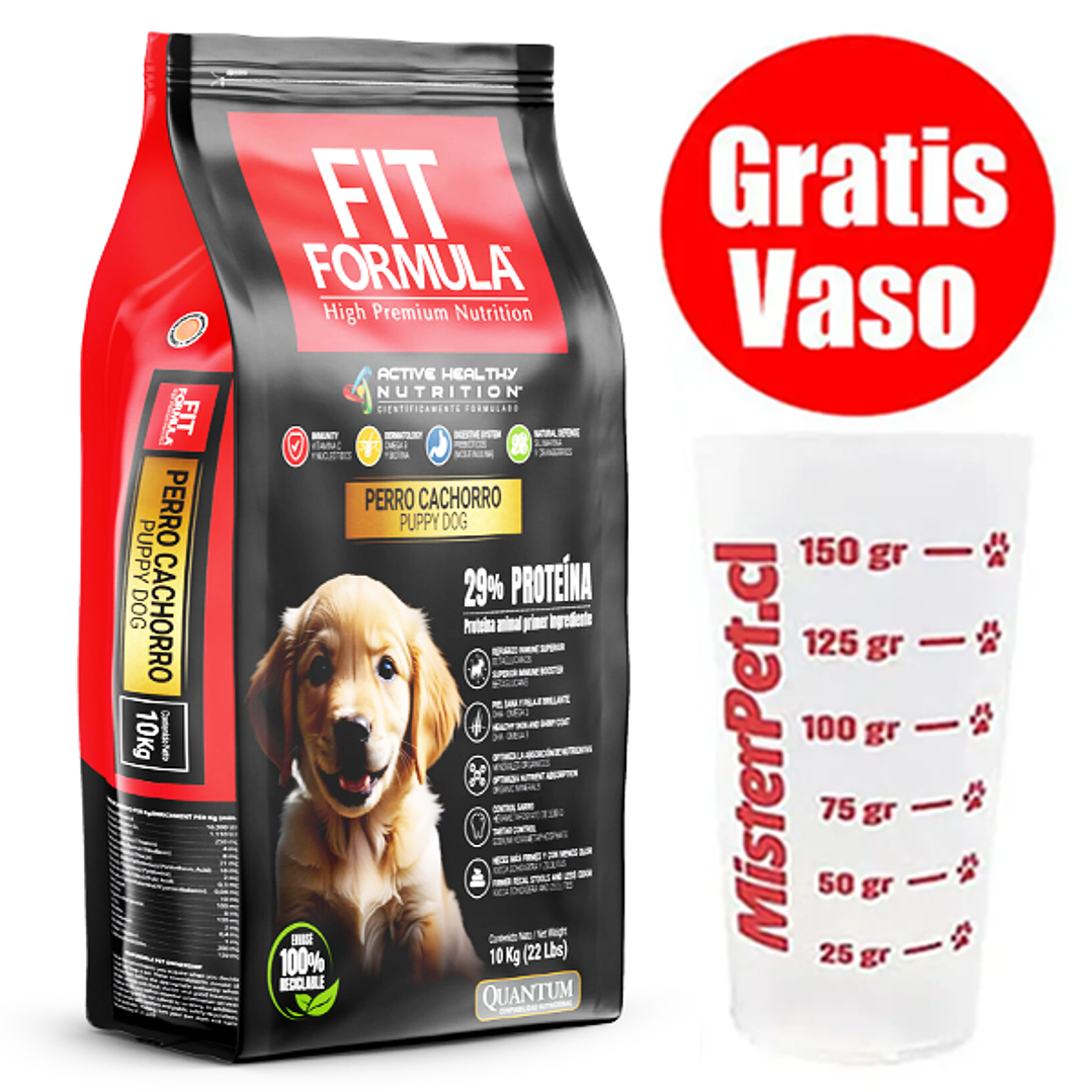 Gratis Vaso + Fit Fórmula Cachorro 10 kg 1