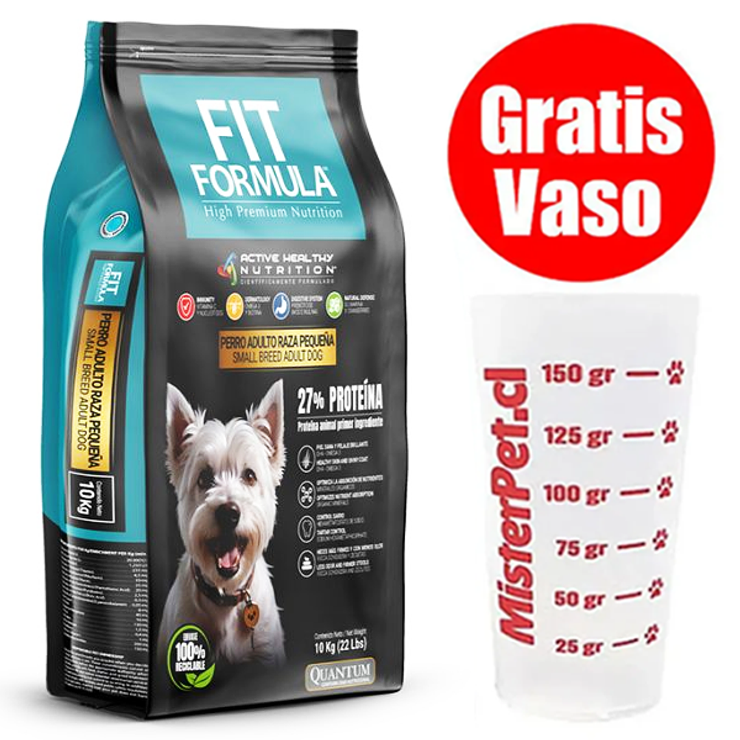 Gratis Vaso + Fit Fórmula Adulto Pequeño 10 Kg 1