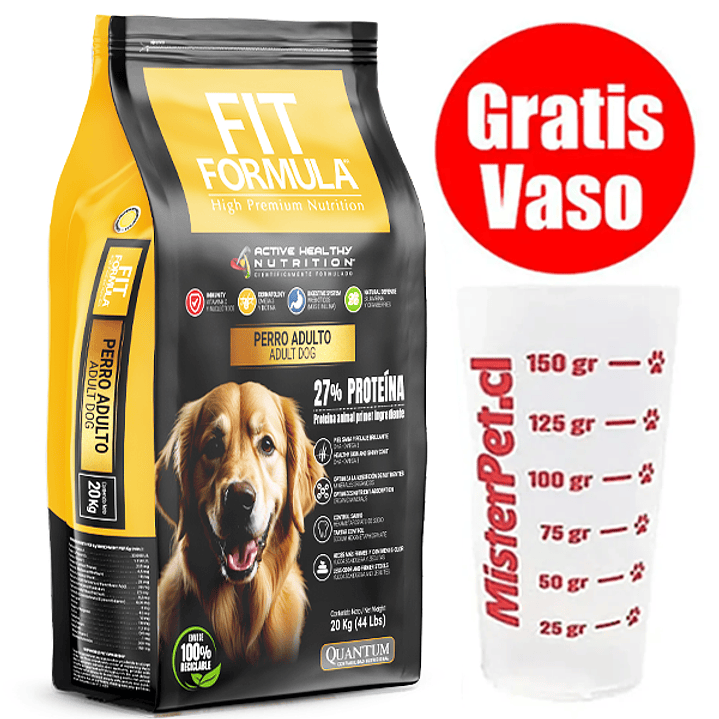 Gratis Vaso + Fit fórmula Perro Adulto 20 Kg 1