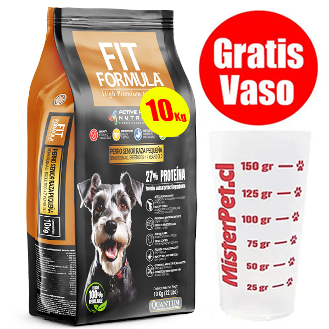 Gratis Vaso + Fit Fórmula Senior Pequeño 10 Kg 1