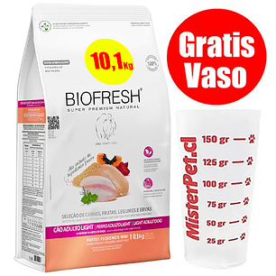 Gratis Vaso + Biofresh Perro Adulto Light Pequeño y Mini 10,1 kg