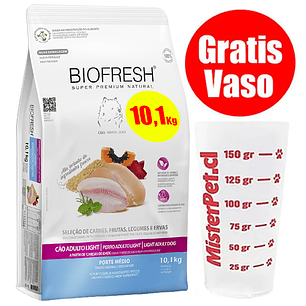 Gratis Vaso + Biofresh Adulto Light Mediano 10,1 Kg