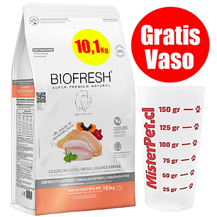 Gratis Vaso + Biofresh Perro Castrado Adulto Pequeño y Mini 10.1 kg