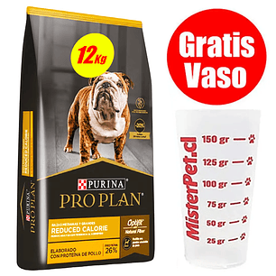 Gratis Vaso + Proplan Reduced Calorie Perro 12 Kg