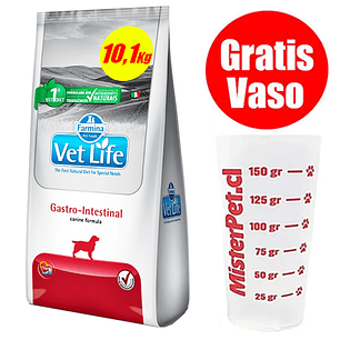 Gratis Vaso + Vet Life Perro Gastro Intestinal 10,1 kg
