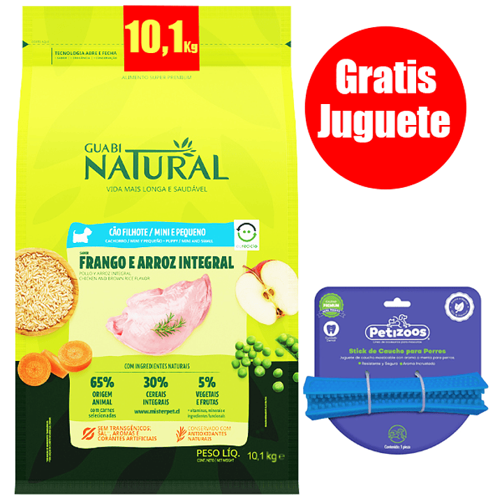 Gratis Juguete + Guabi Perro Cachorro Pequeño y Mini 10,1 Kg 1