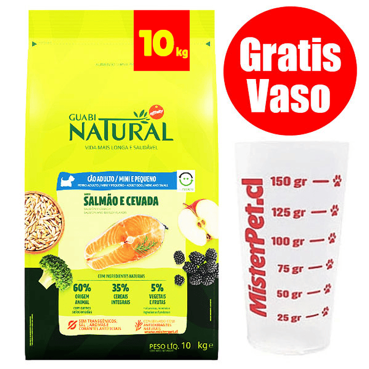 Gratis Vaso + Guabi Perro Adulto Pequeño y Mini 10 Kg 1