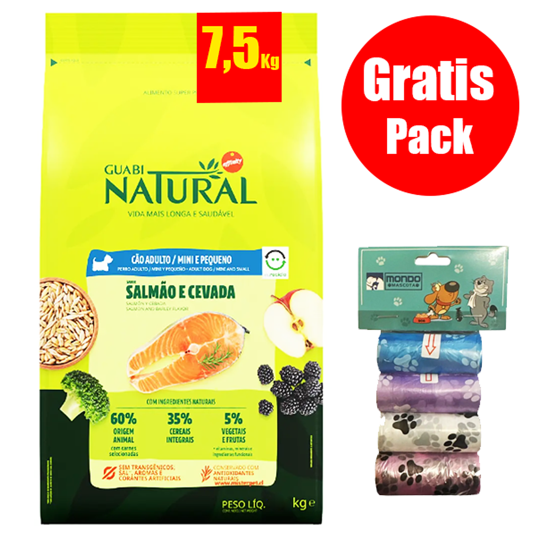Gratis Pack + Guabi Perro Adulto Pequeño y Mini 7,5 Kg 1