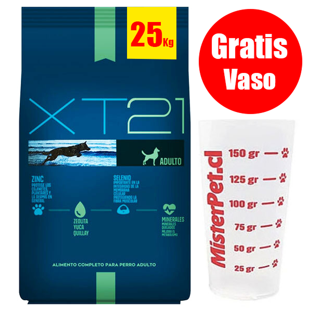 Gratis Vaso + XT 21 Alimento Perro Adulto 25 Kg 1