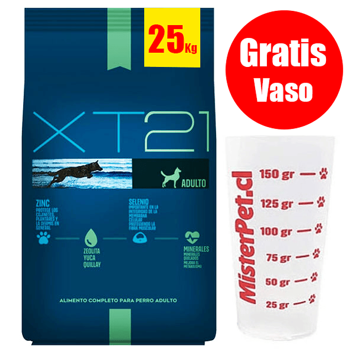 Gratis Vaso + XT 21 Alimento Perro Adulto 25 Kg 1