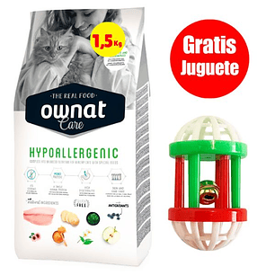 Gratis Juguete + Ownat Care Gato Hipoalergénico 1,5 kg