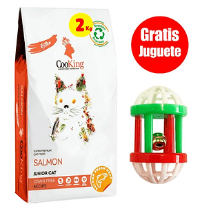 Gratis Cascabel + Cooking Gato Kitten Salmón 2 Kg