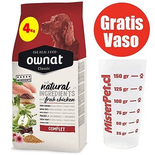 Gratis Vaso + Ownat Classic Complet Perro 4 kg