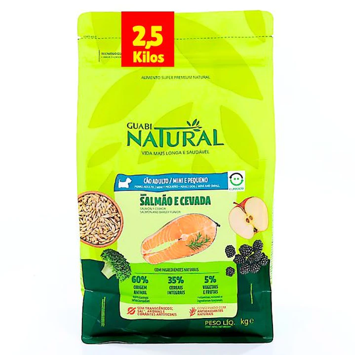 Guabi Natural Sensitive Perro Adulto Salmón 2,5 Kg 1