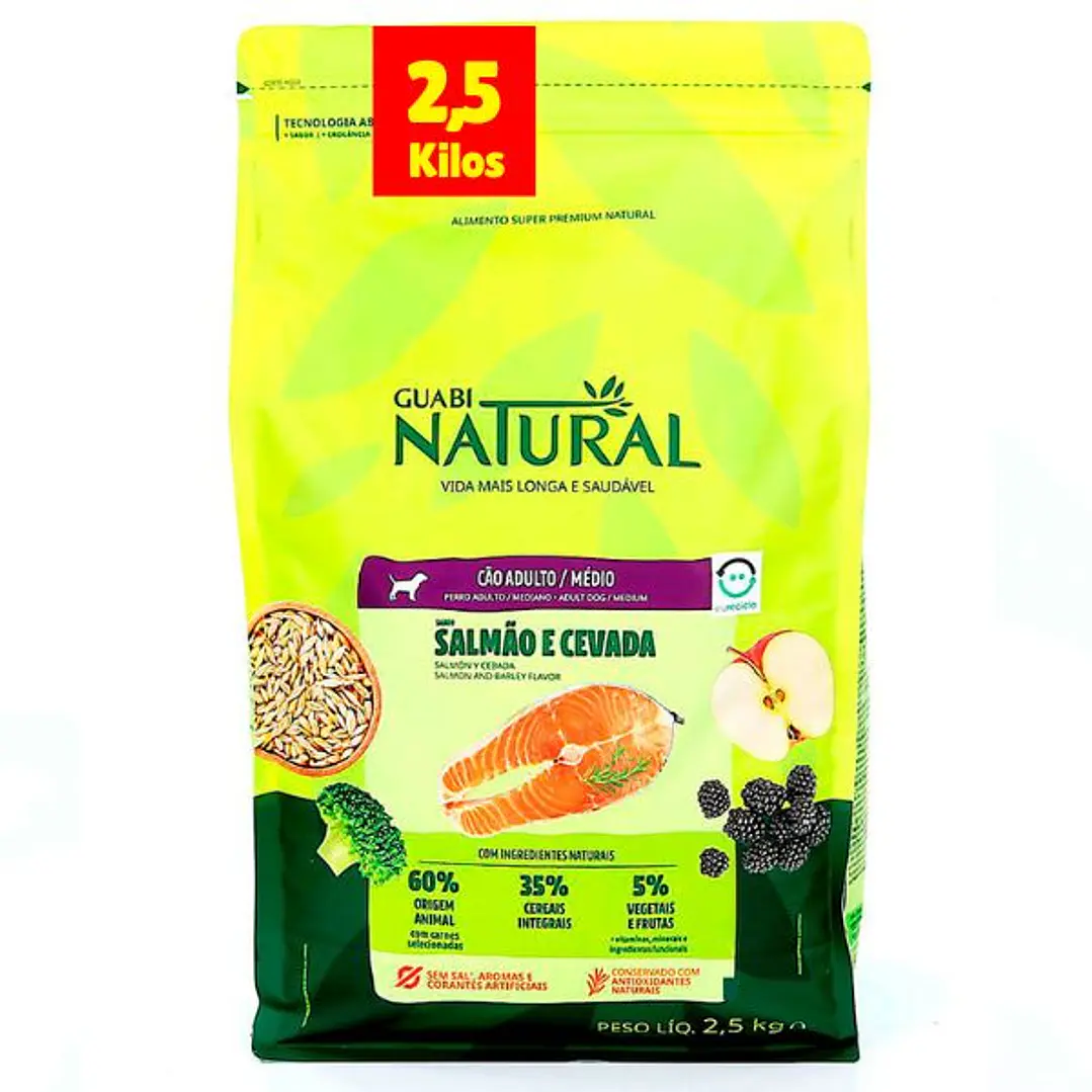 Guabi Natural Perro Adulto Mediano 2,5 Kg 1