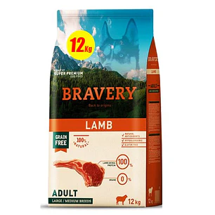 Bravery Cordero Perro Adulto 12 Kg