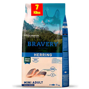 Bravery Perros Adultos Pequeños Herring 7 Kg