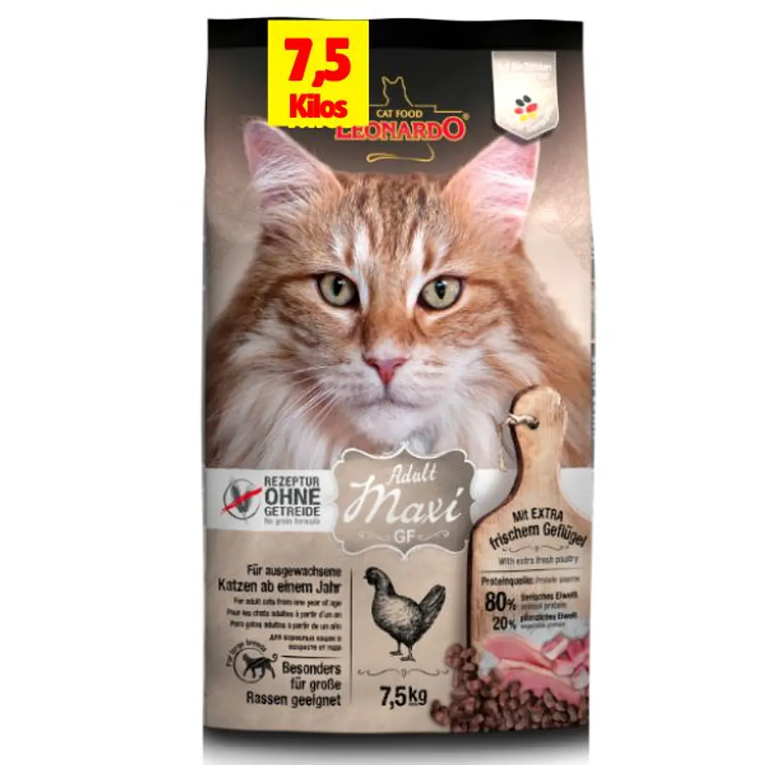 Leonardo Adultos Grain Free Maxi 7,5Kg 1