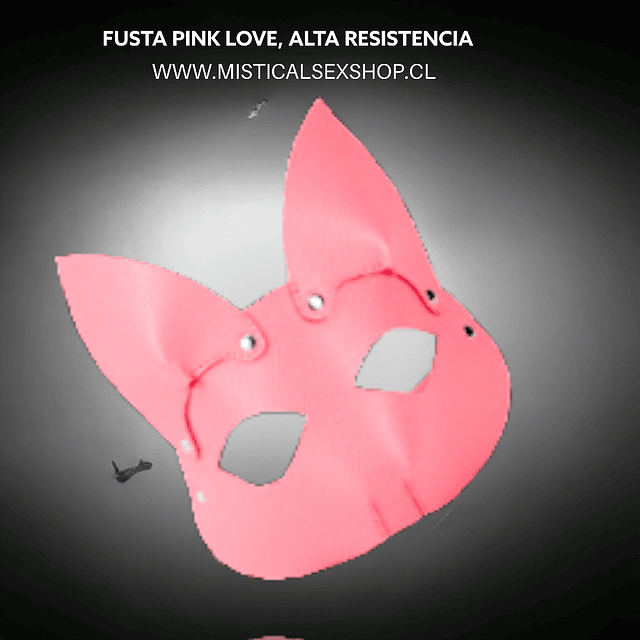 MASCARA CUERO GATO PINK