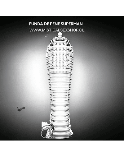 FUNDA VIBRADORA DE PENE SUPERMAN 