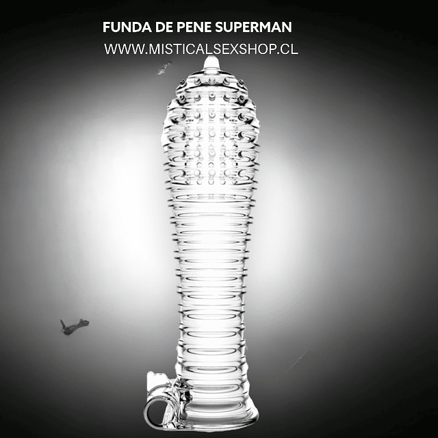 FUNDA VIBRADORA DE PENE SUPERMAN 