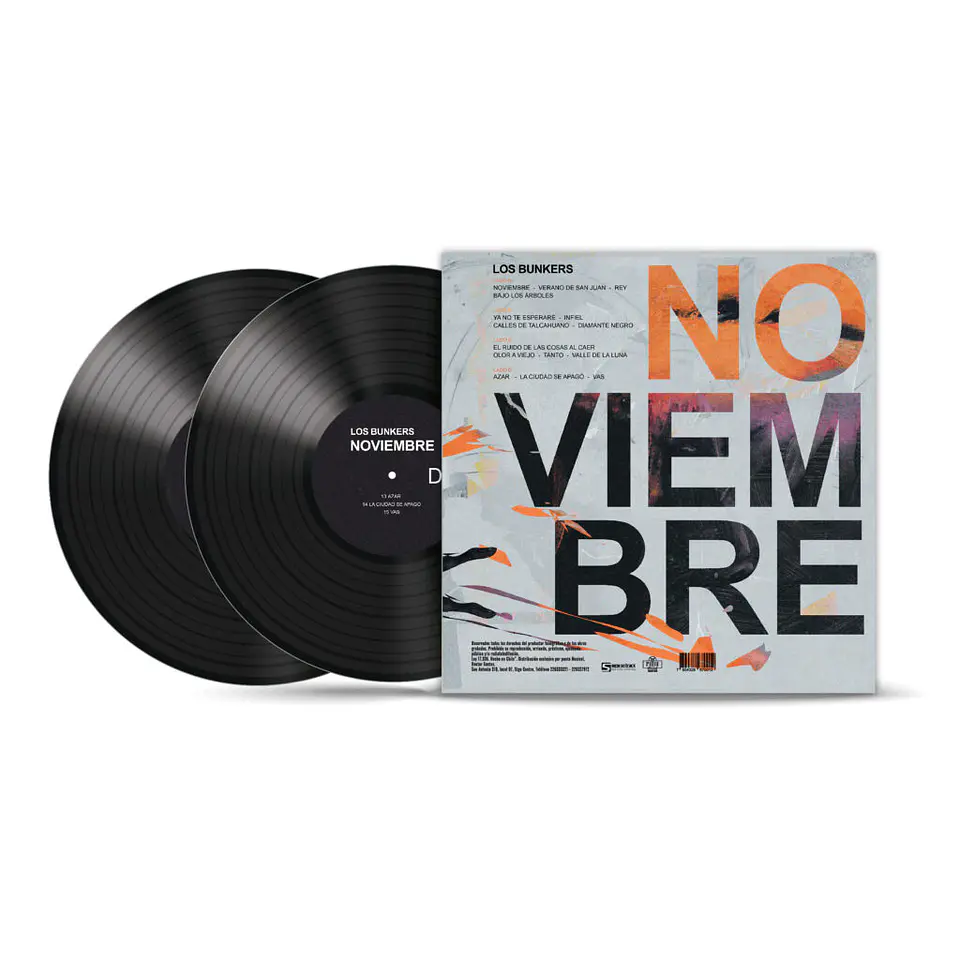 Vinilo Los Bunkers – Noviembre 2