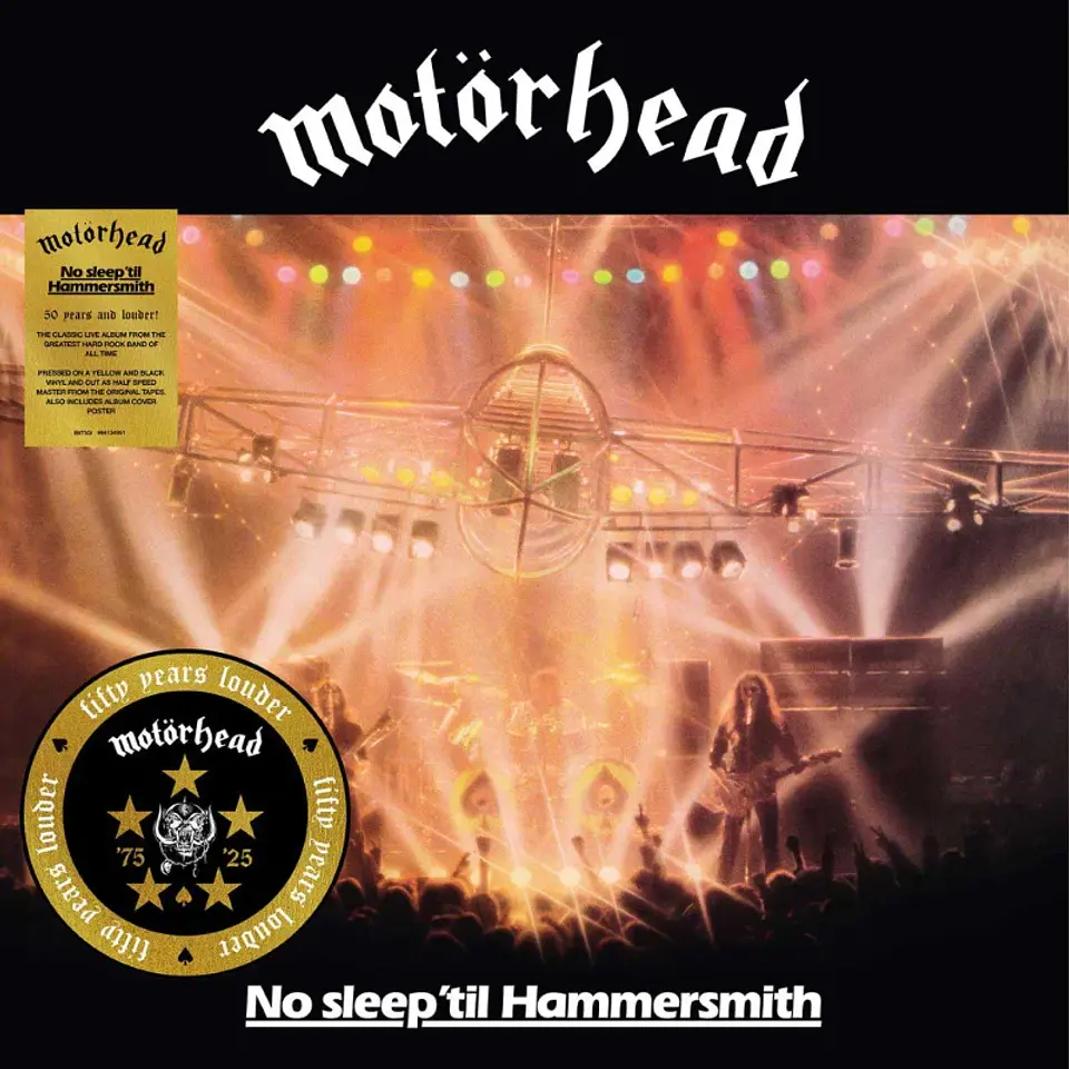 Vinilo Motörhead – No Sleep 'Til Hammersmith (50th Anniversary) 1LP 2