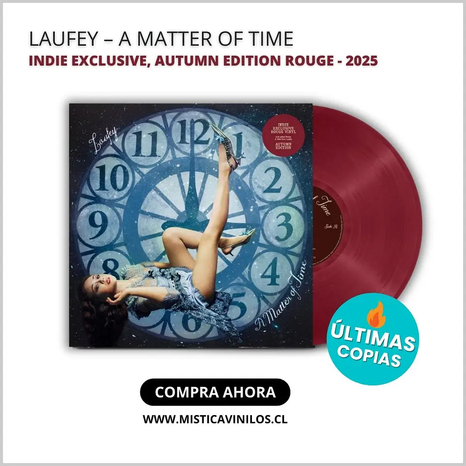 Vinilo Laufey – A Matter Of Time (Indie Exclusive, Autumn Edition Rouge Vinyl, LP 2025) 1