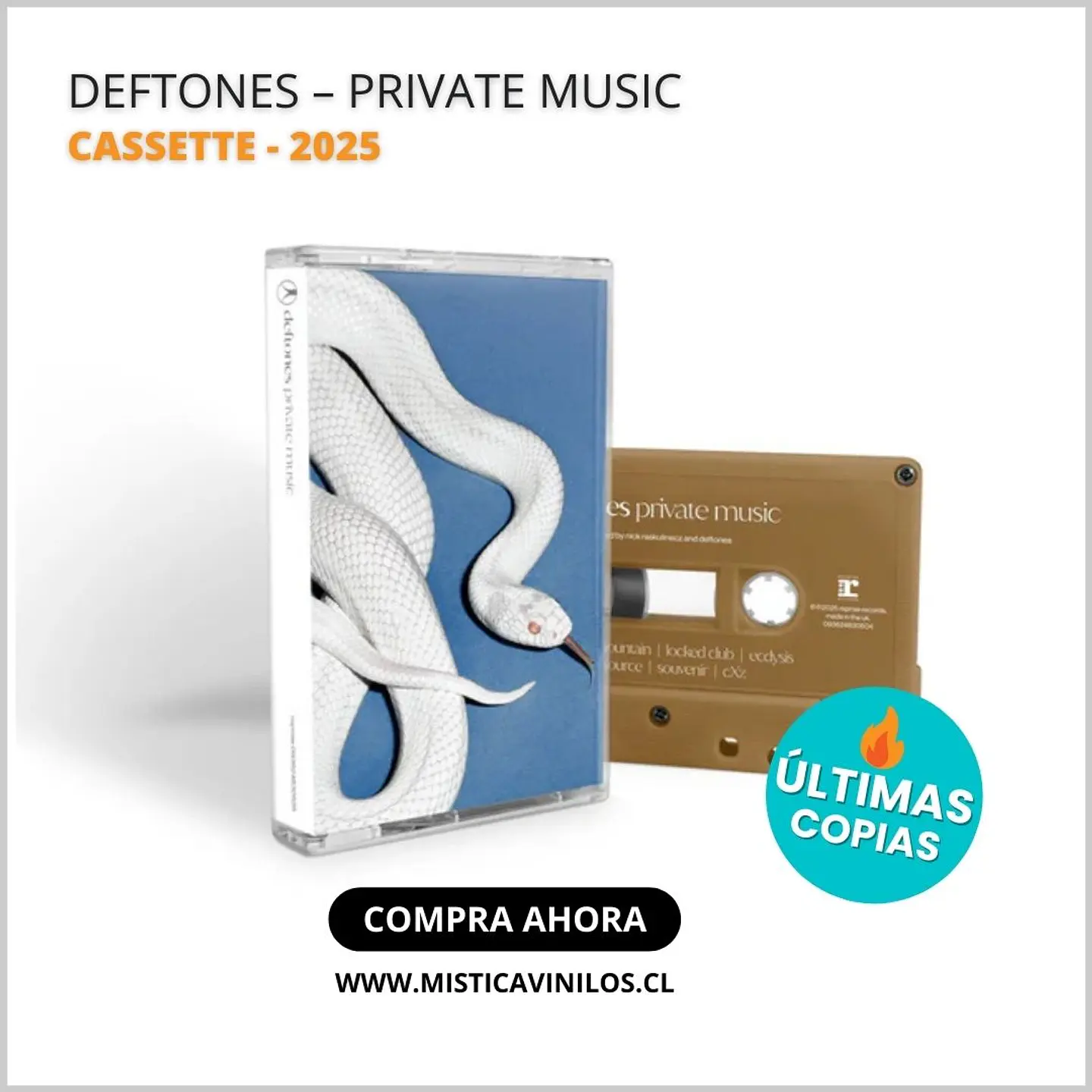 Cassette Deftones – Private Music Edición EE.UU 1
