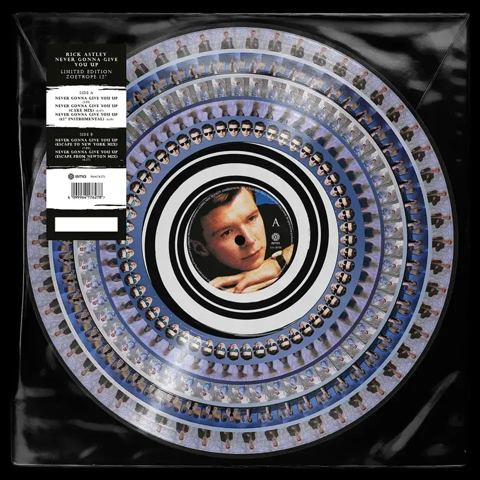 Vinilo Rick Astley – Never Gonna Give You Up (Zoetrope) | Edición Limitada |  2