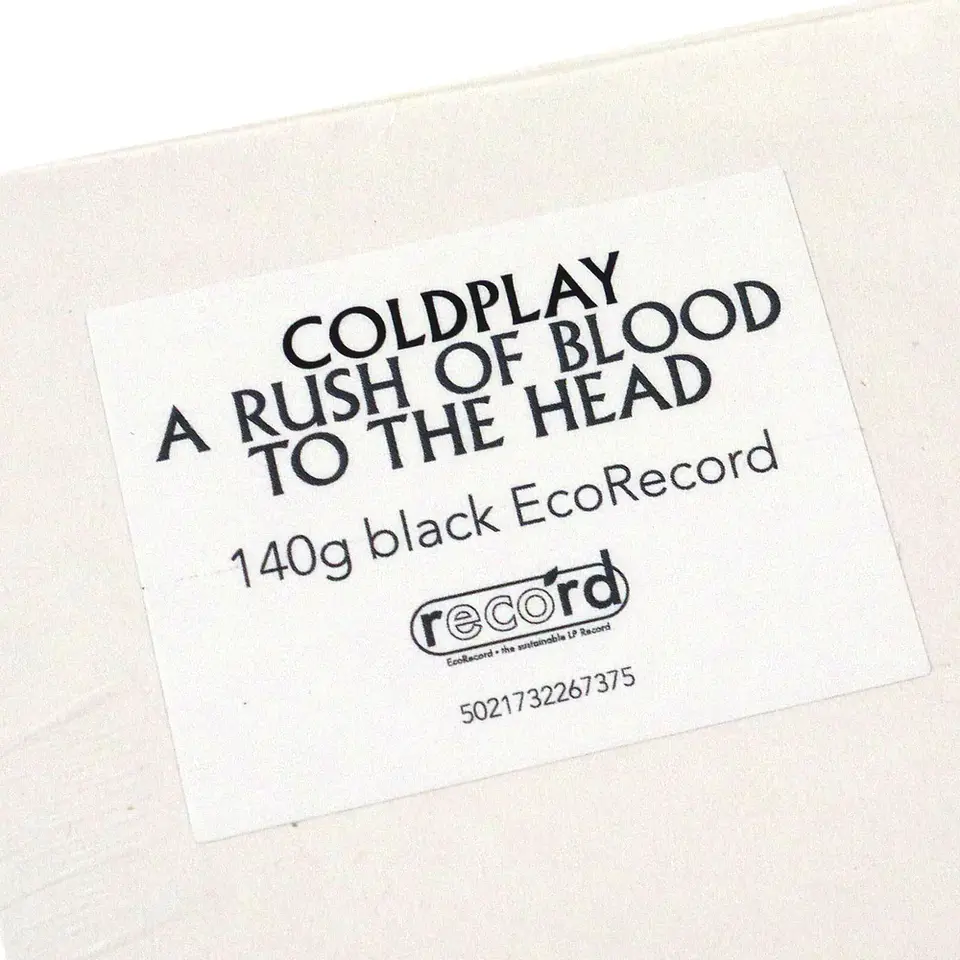 Vinilo Coldplay – A Rush of Blood (EcoRecord, LP) | Edición Exclusiva 2025 2